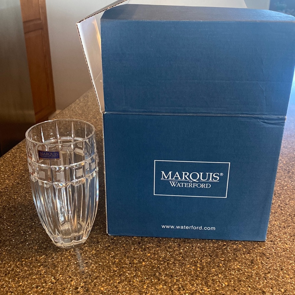 Waterford Marquis Quadrata Highball set of 4 new in box never used!